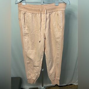 GAP Light pink linen blend Jogger Pants MEDIUM